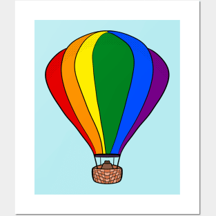 Rainbow Balloon Posters and Art